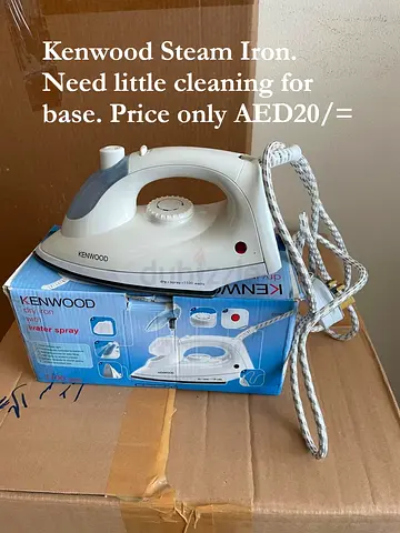 Kenwood Steam Iron - Works Well, Needs Base Cleaning (AED 20)