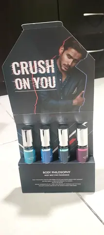 Set of 4 Body Mist / Fragrance Sprays - Crush On You display