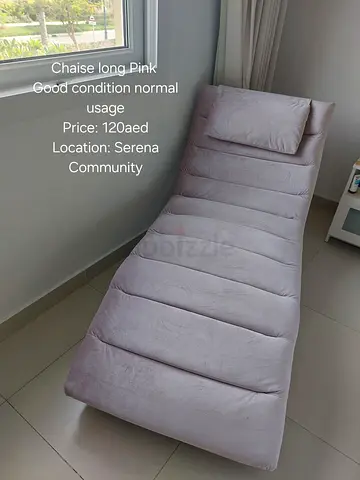 Pink Chaise Lounge / Recliner - Good Condition