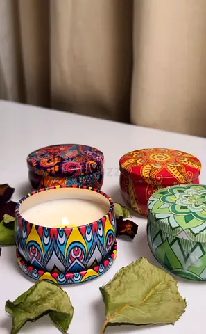 Mandala Tin Candle | شمعة الماندالا المزخرفة