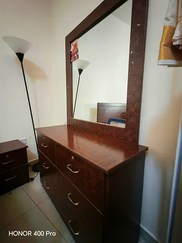 Queen Size Wooden Bed with Headboard and Footboard