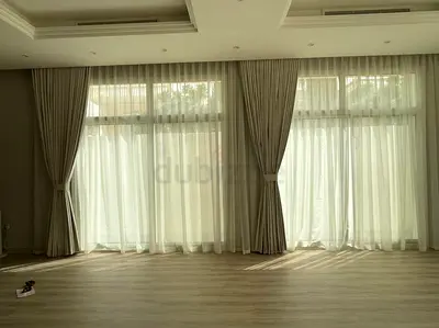 Curtains with Sheer Panels per meter with fix