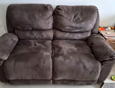 Dark gray 2-Seater Recliner Sofa in Good Condition