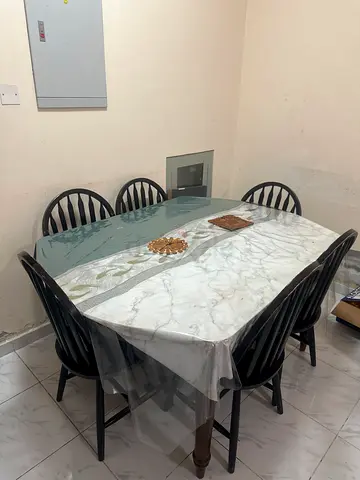 6-Seater Black Wooden Chairs