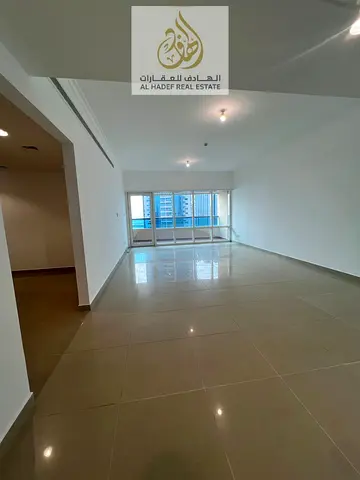 للإيجار السنوي في إمارة الشارقة منطقة الخان شقة غرفتين وصالة بإطلالة بحرية كاملة داخل أحد أرقى تاورات الشارقة بمواصفات فاخرة وتشطيبات عالية الجودة، مو