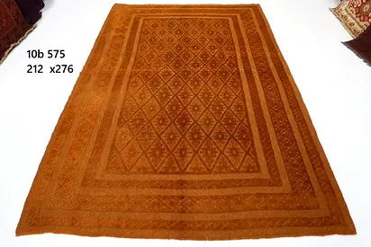 2.1*2.8m han kilim balochi  handmade Brown Geometric Wool Rug carpet  -