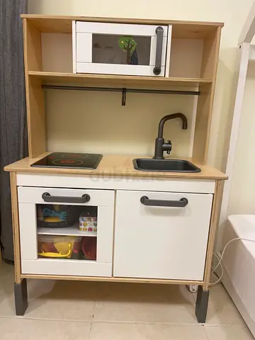 Wooden Play Kitchen Set with Sink and Oven