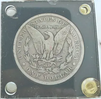 Vintage US Morgan Silver Dollar (Encapsulated) - One Dollar Coin