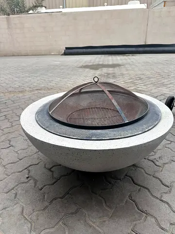Fire pit concrete effect