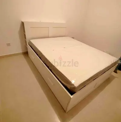 Ikea bremenes bed with mattress queen size