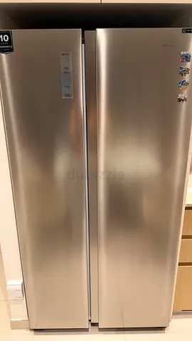 Side-by-Side Refrigerator - Stainless Steel, Good Condition