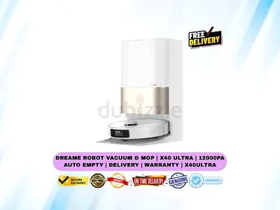 Dreame Robot Vacuum  Mop | X40 Ultra | 12000Pa Auto Empty | Delivery | Warranty | X40ULTRA