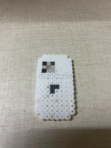 Perler bead pixel art domino / small DIY bead piece