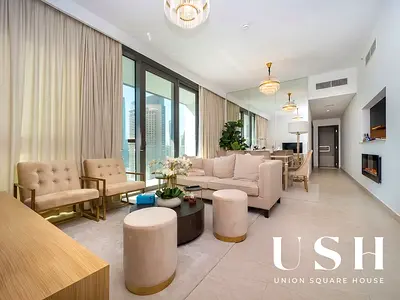 Burj Khalifa View | Furnished 3BR + Maid | Minutes to DIFC | Direct Dubai Mall Access