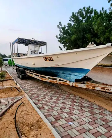 Fishing boat on trailer - 25ft center console, ready for use