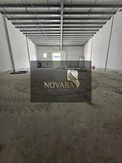 Warehouse for rent in Al Jurf Industrial Area 3, Ajman, on a main road. Area: 5,500 sq ft. Electrici