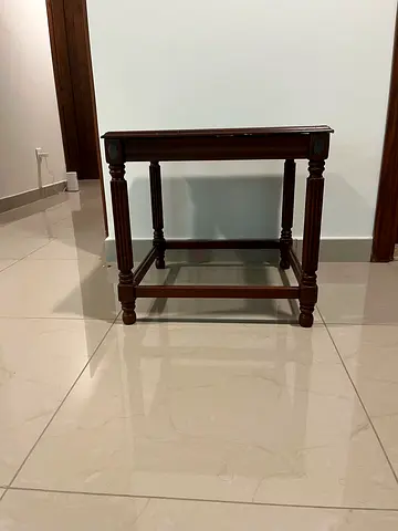 Solid Wood Side Table / End Table - Classic Design-2Nos