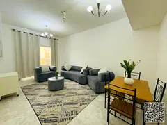 Stylishly furnished one-bedroom apartment for monthly rent ✨ in Ajman - Al Rawdah 3 - Al Salam Str