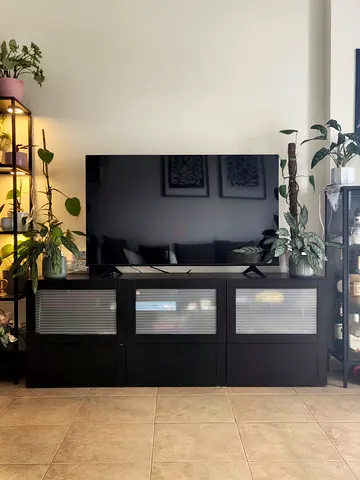 Black TV Entertainment Unit  - Good Condition