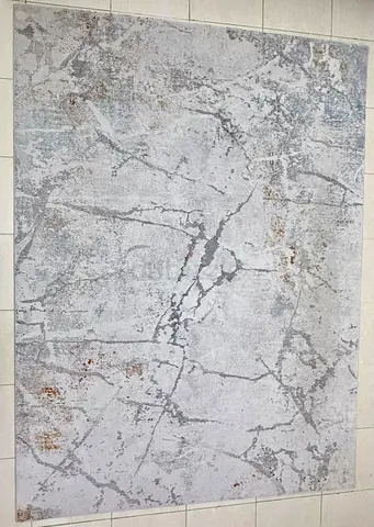 Light Grey Abstract Modern Area Rug - 200x300 cm (approx.)