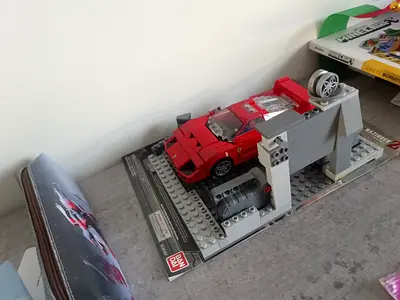 Ferrari lego mechanic shop