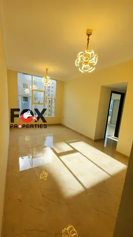 A two-bedroom apartment with a living room in Al Nuaimiya 1, next to Thumbay Hospital. The apartment features a ventilated balcony and a good view. Cl