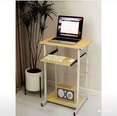 Compact computer desk and office chair