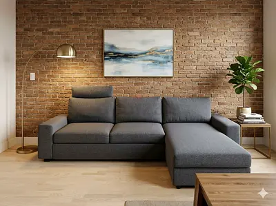 Ikea vimle L shape sofa bed with mattress