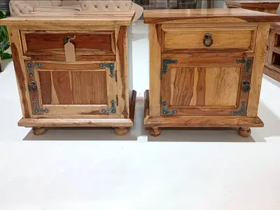 Solid Wood Nightstands Set of 2