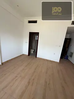For annual rent in Al Mowaihat 3, near the school complex: Brand-new studio (first tenant).