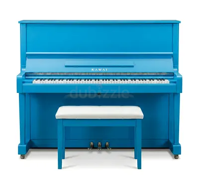 Kawai BS-10 Blue Upright Piano – Rare Luxury Finish | Professional Japanese Sound
