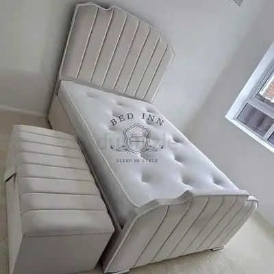 Brand New Elegant Design Twin Size Bed 120x200 - Fully Custom Made - UAE Sharjah Made