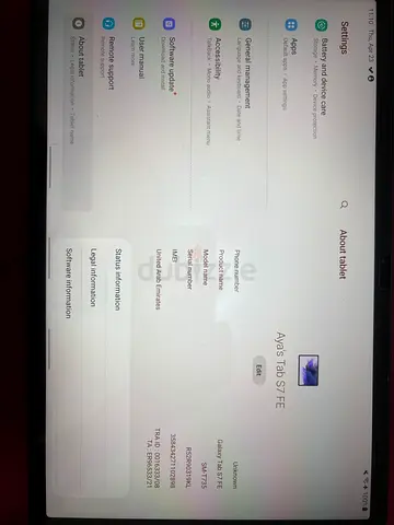 Samsung Galaxy Tab S7 FE (SM-T735) – Excellent Condition – With SIM Support