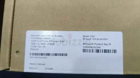 Microsoft Surface Pro for Business (11th Gen, 16GB RAM, 512GB) EP2-20240.