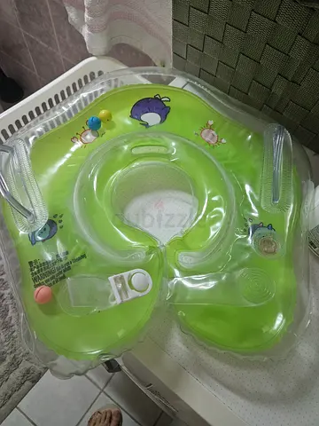 Green Inflatable Baby Neck Float - Gently Used