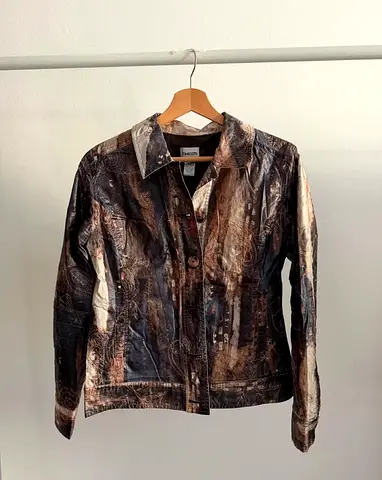 Chicos Embroidered Vintage Jacket - S