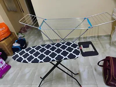 Ironing board and drying rack - good condition