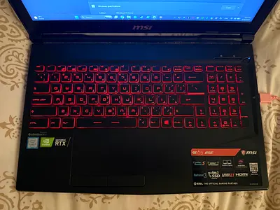 MSI Gaming Laptop with NVIDIA RTX, Red Backlit Keyboard - LOOKING TO EXCHANGE FOR MACBOOK PRO