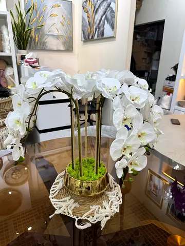 Elegant Artificial Orchid Arrangement
