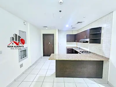 MONTHLY PAYMENTS ( 12 CHEQUES ) - SPACIOUS 1BHK WITH BIG BALCONY - RENT 58K - OPEN VIEW - GYM + SWIMMING + CAR PARKING FREE - FAMILY BUILDING
