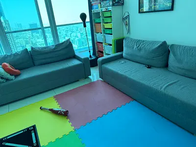 Set of 2 sofa beds
