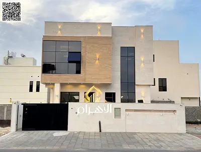 فيلا فاخرة للبيع في منطقة الباهية بطابقين وروف، تصميم عصري ومساحات واسعة مع صالات استقبال ومرافق عائلية متكاملة. تملك حر لجميع الجنسيات وموقع مميز قري