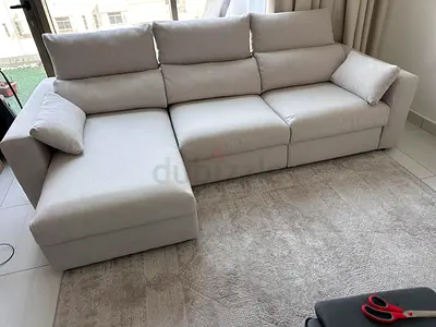 IKEA Esklstuna L Shape Sofa Bed Beige Good condition