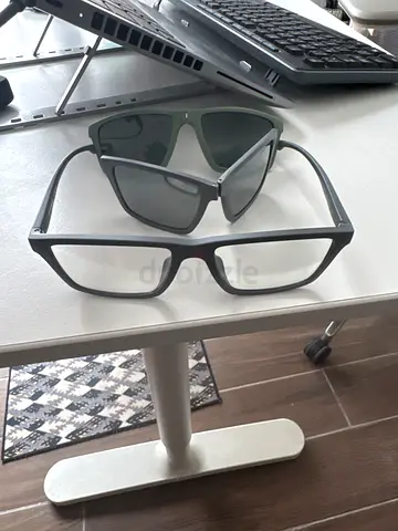 Emporium Armani - beige optical gram with pair of clip on (green and beige)- brand new