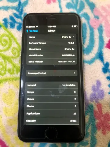 iPhone 6s - 32GB, Good Working Condition, No sim, bypassed, Wi-Fi only