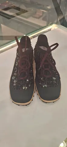 Womens embellished lace-up casual shoes, size not tagged