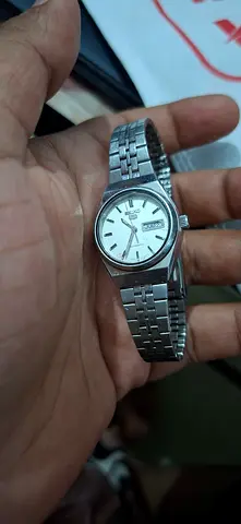 Vintage Seiko Mens Stainless Steel Automatic Watch - Good Working Condition