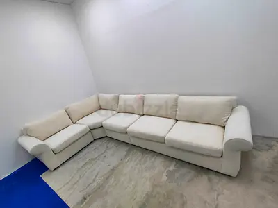 Great condition pottery barn beige color corner sofa