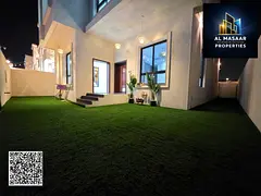 Luxury villa in Al Amrah, Ajman. Includes electricity, water, and air conditioning. Ready for immedi