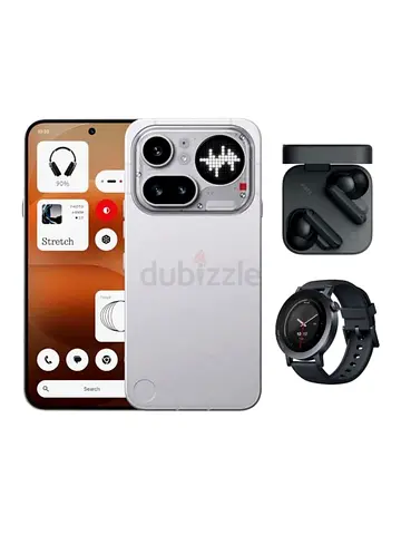 Phone 4a Pro Silver 12GB RAM 256GB With CMF Buds 2 and CMF Watch 3 Pro Middle East Version